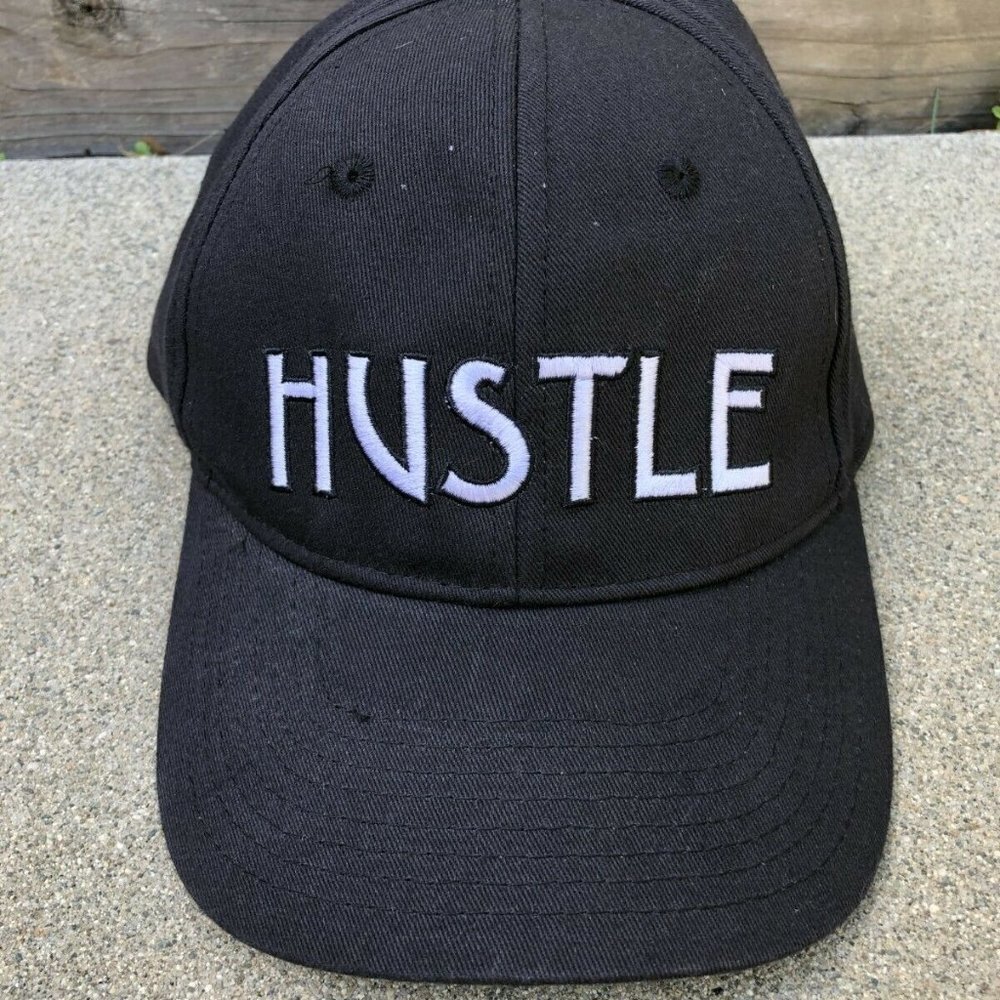 STEVE MADDEN HUSTLE Hat Women's One Size Black Cotton Cap Baseball Adjustable‍‍